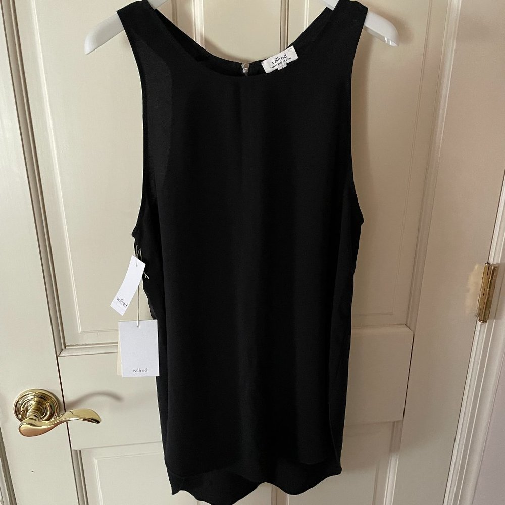 NWT Aritzia Wilfred Sevres Blouse Black Sz S